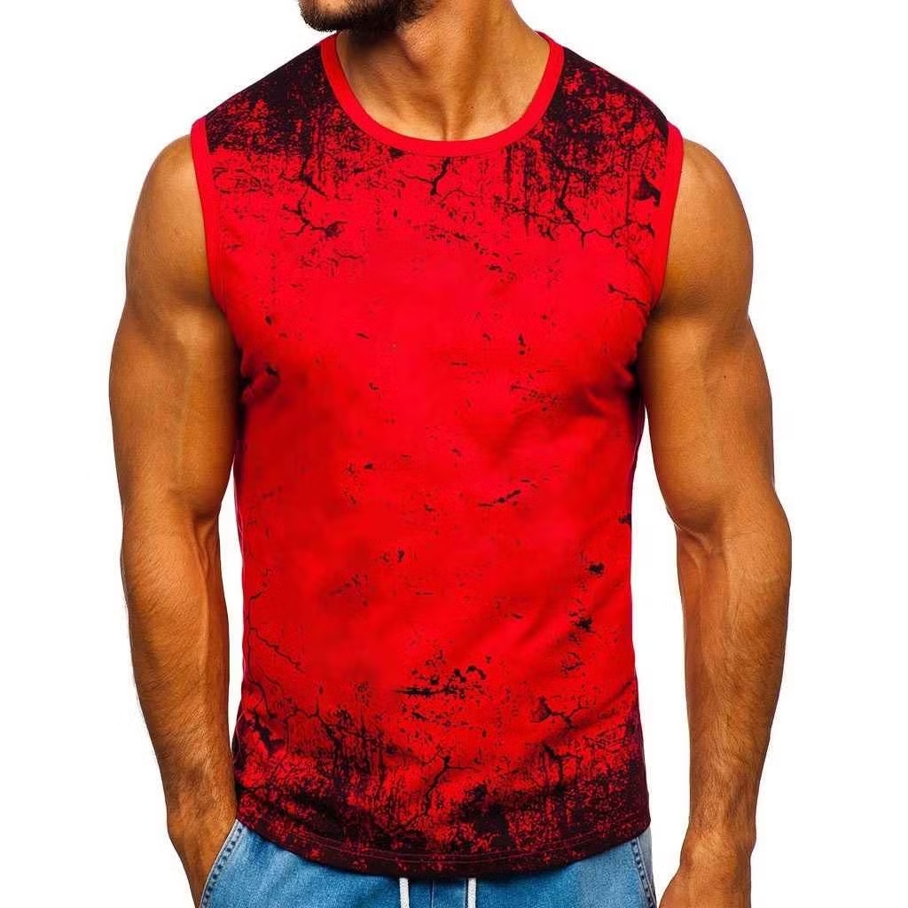 TANK-TOP-03_1 Customize Sports Custom Made Vests Singlets Cotton Breathable Men Printed Tank Top Gym Yoga Running - Image 1