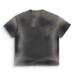 High Quality Cotton Acid Wash Color Block Printing T-shirt Oversized Retro Wash Tshirt Heavy Relaxed Vintage Long Sleeve T Shirt - Image 2