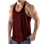 Custom Racer back Stringer Tank Top Men Slim Fit Gym Racer Back Dress Plain Breathable cotton tanktop - Image 2