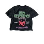 Custom Print Logo Graphic Tee Top Screen Printed Heavy Cotton Double Layer Streetwear Vintage Long Sleeve T-shirts For Men