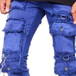 WORK OUT custom style fashion stacked jeans men - Image 2
