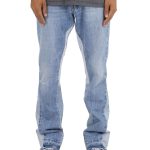 Wholesale Breathable High Custom Cotton Men Flare Jeans