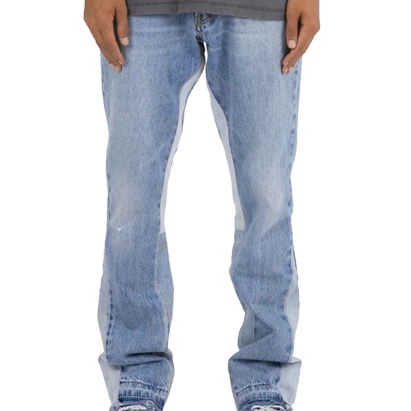 3_11zon-7 Wholesale Breathable High Custom Cotton Men Flare Jeans - Image 1