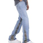 Wholesale Breathable High Custom Cotton Men Flare Jeans - Image 4