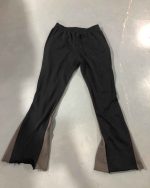 Custom Print Logo High Quality Heavyweight French Terry Jogger Stacked Track Pants Drawstring Trousers Stacked Flare Sweatpants - Image 4