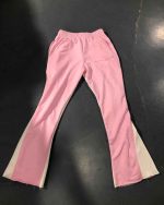 Custom Print Logo High Quality Heavyweight French Terry Jogger Stacked Track Pants Drawstring Trousers Stacked Flare Sweatpants - Image 2