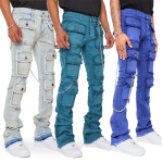 WORK OUT custom style fashion stacked jeans men