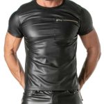Men's Lamb Leather T-Shirt